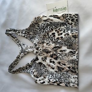 NWT Kensie Sport Animal Print Sports Bra - Size XSmall